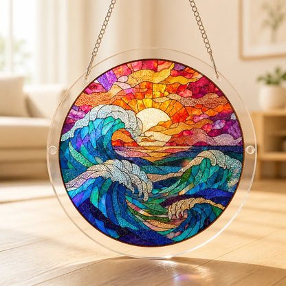 Suncatcher Puzzle Translucent Acrylic Hanging Window Decor