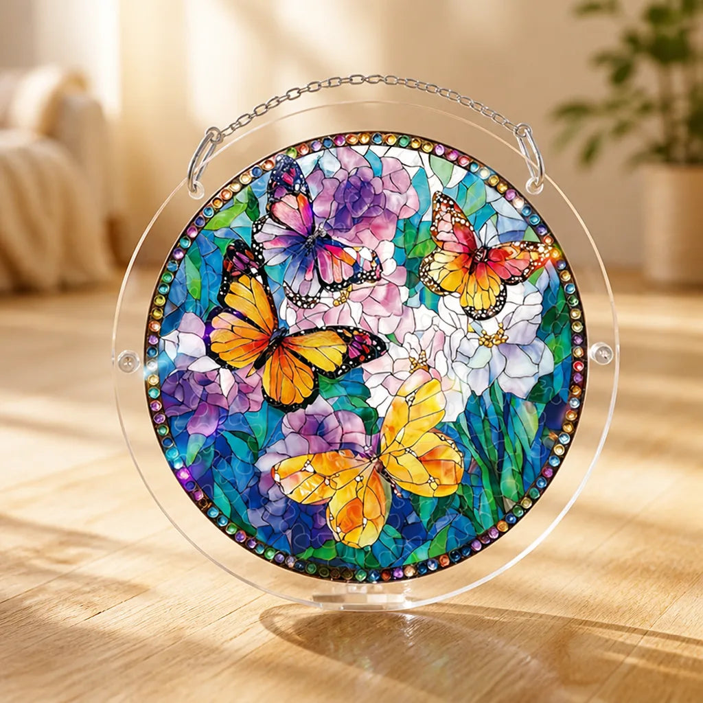 Suncatcher Puzzle Translucent Acrylic Hanging Window Decor