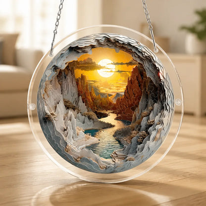 Suncatcher Puzzle Translucent Acrylic Hanging Window Decor