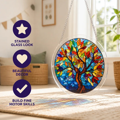 Suncatcher Puzzle Translucent Acrylic Hanging Window Decor