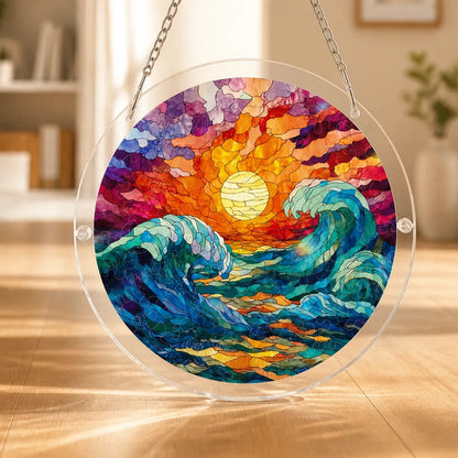 Suncatcher Puzzle Translucent Acrylic Hanging Window Decor