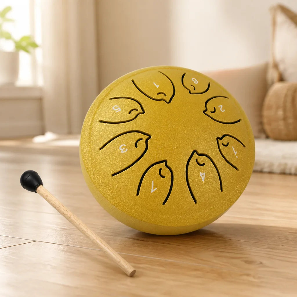 Tongue Drum 8-Note Compact With Mallet & Songbook