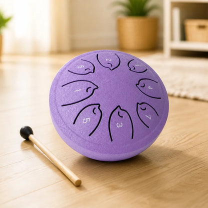 Tongue Drum 8-Note Compact With Mallet & Songbook