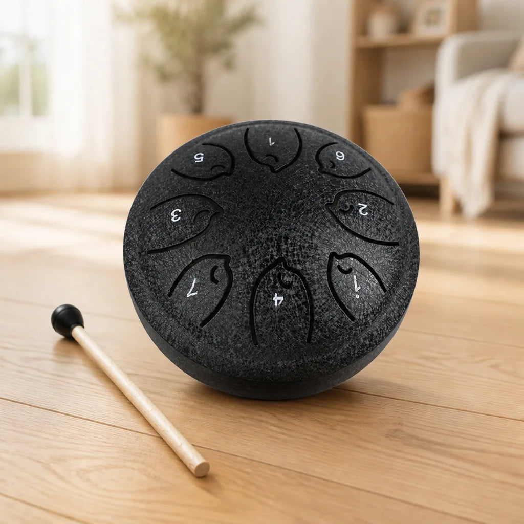 Tongue Drum 8-Note Compact With Mallet & Songbook